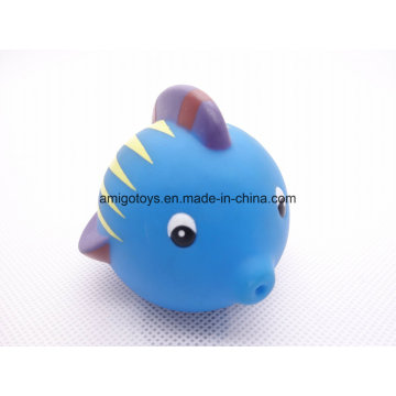 Brinquedos engraçados do peixe para o tempo do banho das crianças